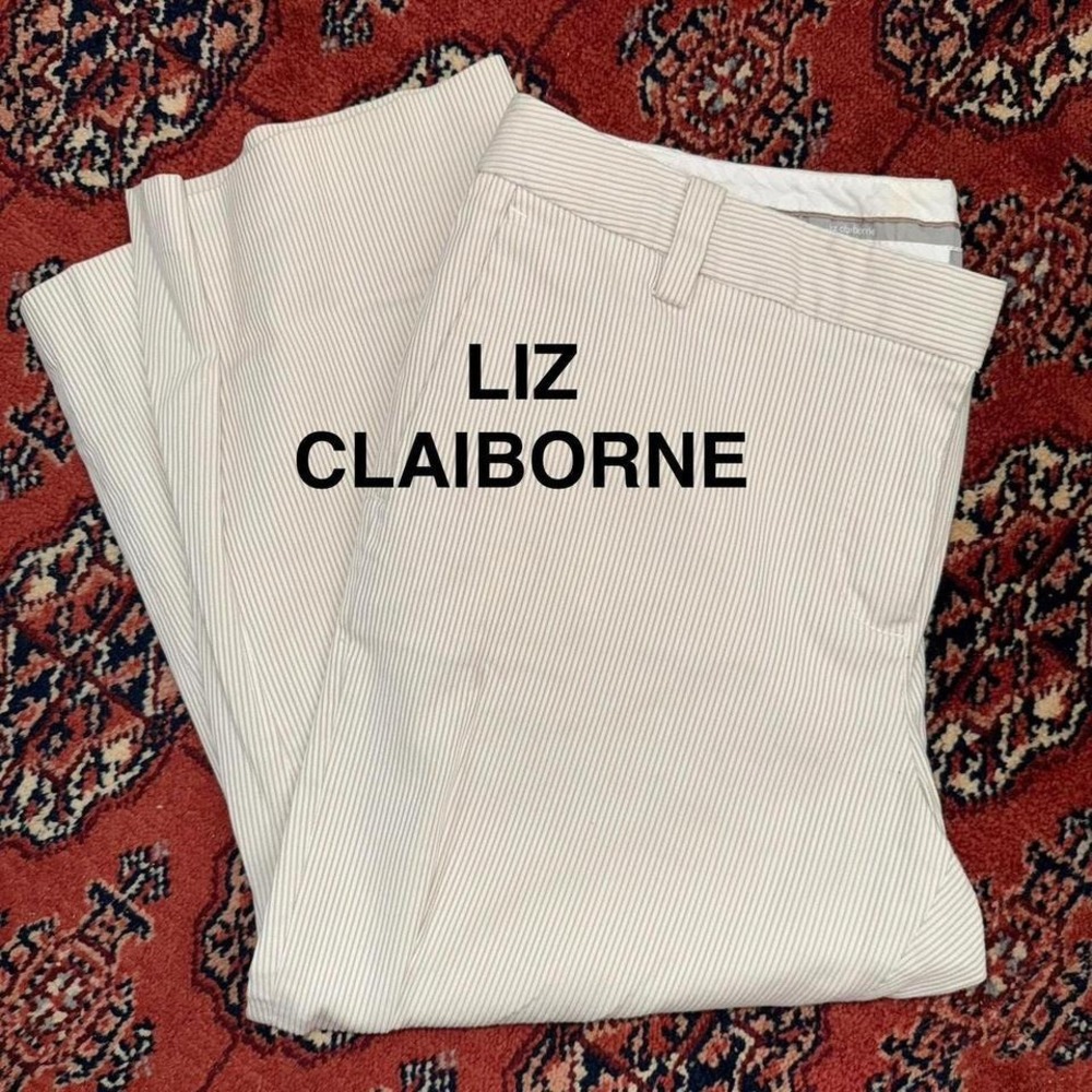 Liz Claiborne SLOANE Chino Style Cropped Summer‎ Pants Size 10